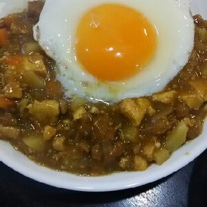 豆腐と茄子のキーマカレー★水切り不要！！